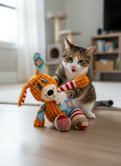 Peluche Interactive pour Chien et Chat – Couineur