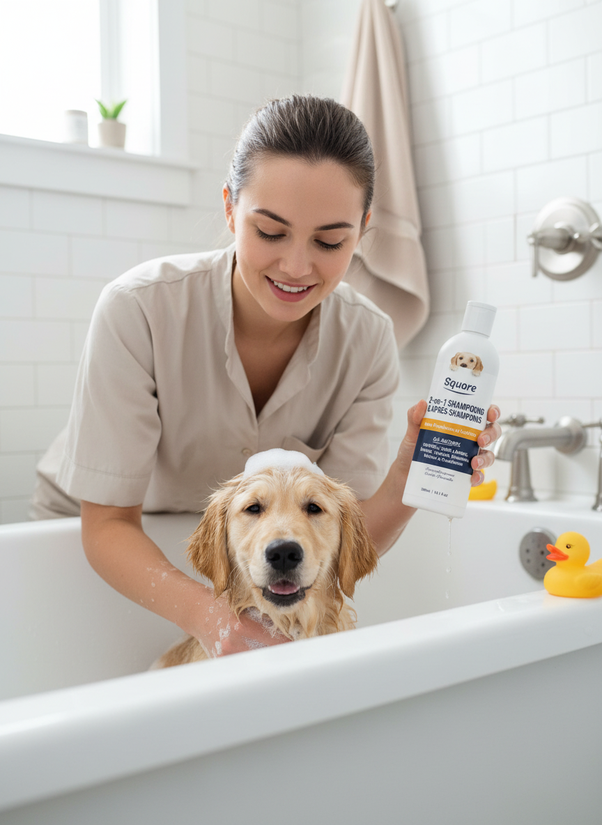 Shampooing Chiot 2 en 1 Naturel – Hydratant pH Équilibré – Sans Parabènes – Sans Sulfates 300ml