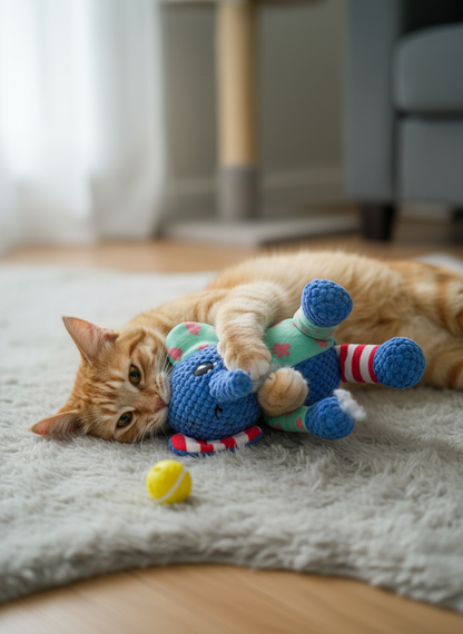 Peluche Interactive pour Chien et Chat – Couineur