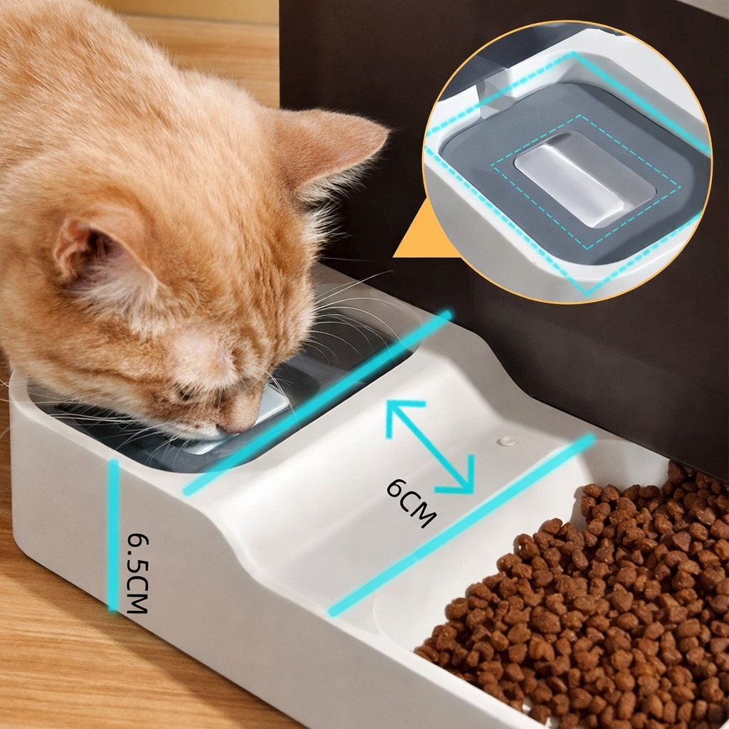 Distributeur 2-en-1 pour Chien – Mangeoire & Fontaine 2,2 L