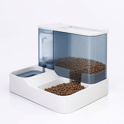 Distributeur 2-en-1 pour Chien – Mangeoire & Fontaine 2,2 L