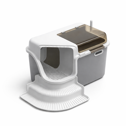 Litière Fermée Spacieuse pour Chat – Entrée Couloir