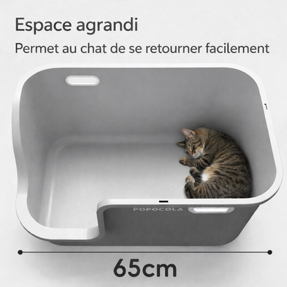 Litière Fermée Spacieuse pour Chat – Entrée Couloir
