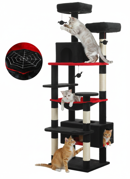 Arbre à Chat Multi-Niveaux Complet