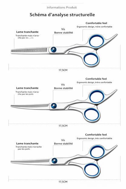 Ciseaux de Toilettage pour Chats et Chiens – Kit Complet