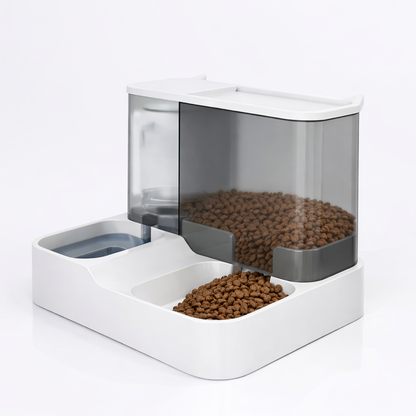 Distributeur 2-en-1 pour Chien – Mangeoire & Fontaine 2,2 L