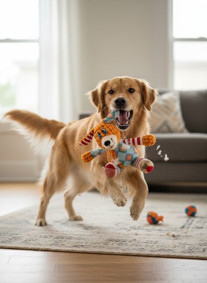 Peluche Interactive pour Chien et Chat – Couineur