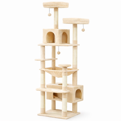 Arbre à Chat Multi-Niveaux Complet