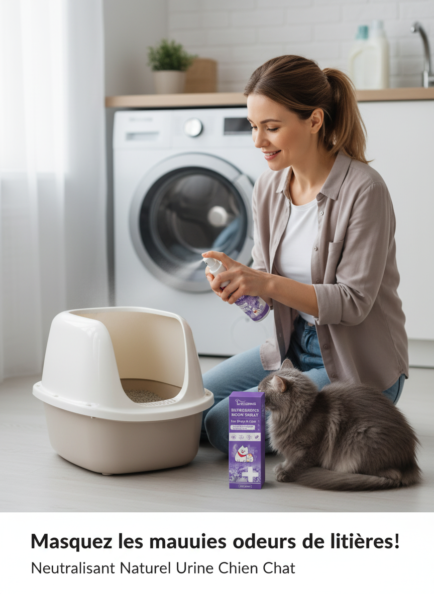 Spray Éliminateur d'Odeurs 50ml – Neutralisant Naturel Urine Chien Chat