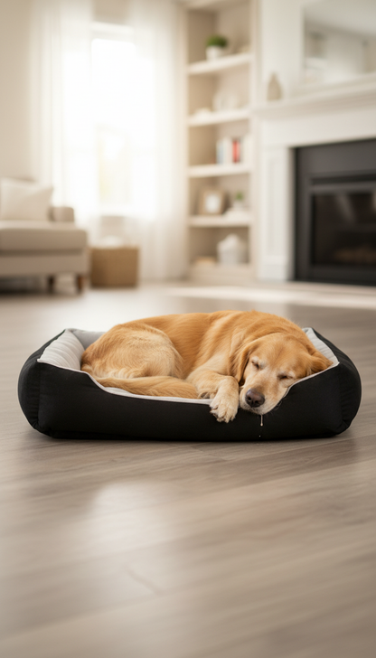 Panier d’Hiver pour Chien – Couchage Polaire Lavable
