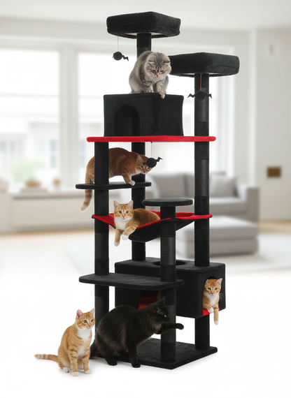 Arbre à Chat Multi-Niveaux Complet