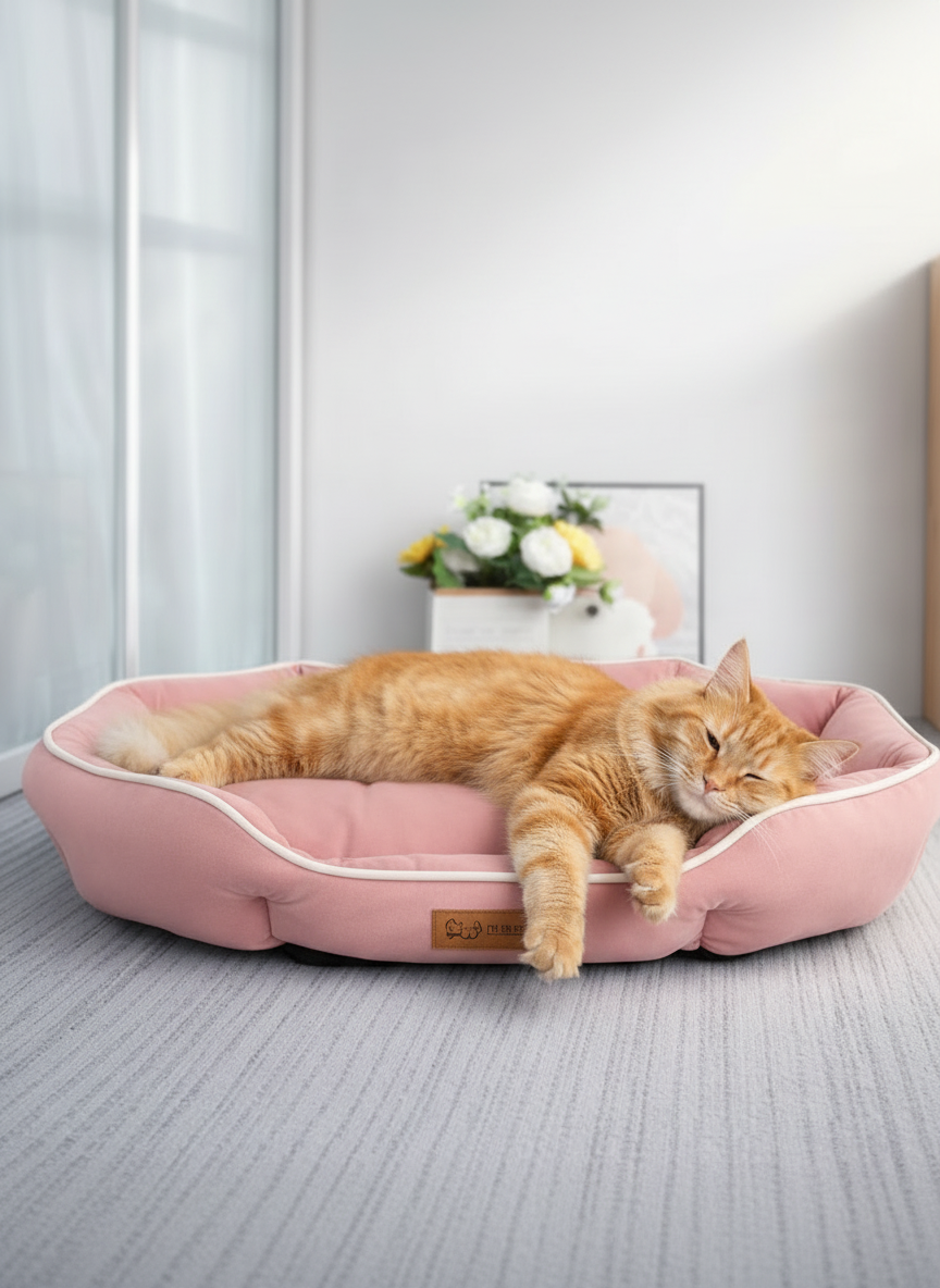 Panier Sofa pour Chien et Chat – Grand Lit Confortable et Chaud, Coussin Moelleux d’Hiver, Espace Large pour Animaux