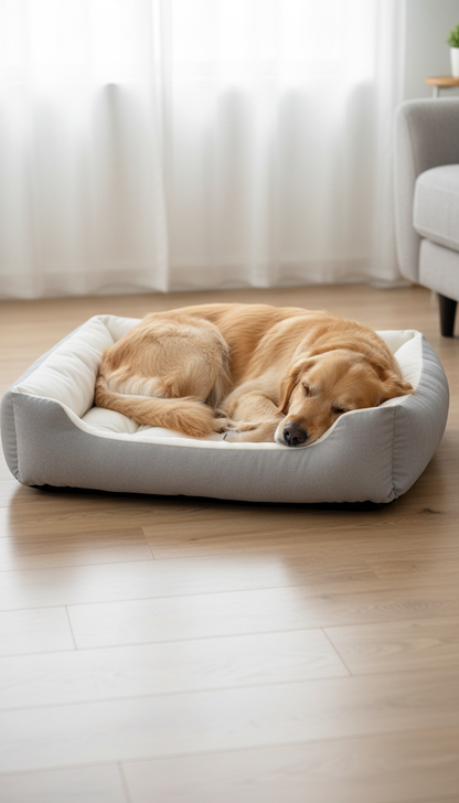 Panier d’Hiver pour Chien – Couchage Polaire Lavable