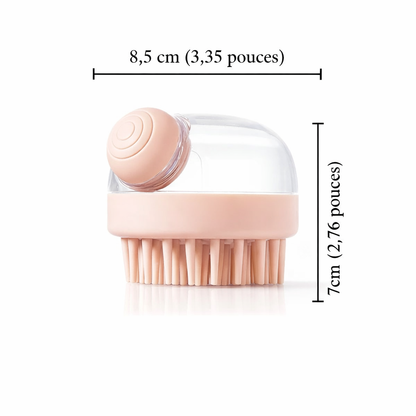 Brosse de Bain Silicone pour Animaux – Distributeur & Massage