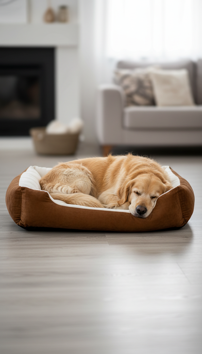 Panier d’Hiver pour Chien – Couchage Polaire Lavable